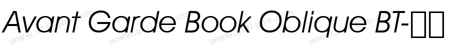 Avant Garde Book Oblique BT字体转换